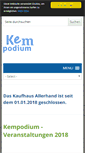 Mobile Screenshot of kempodium.de