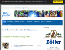 Tablet Screenshot of kempodium.de